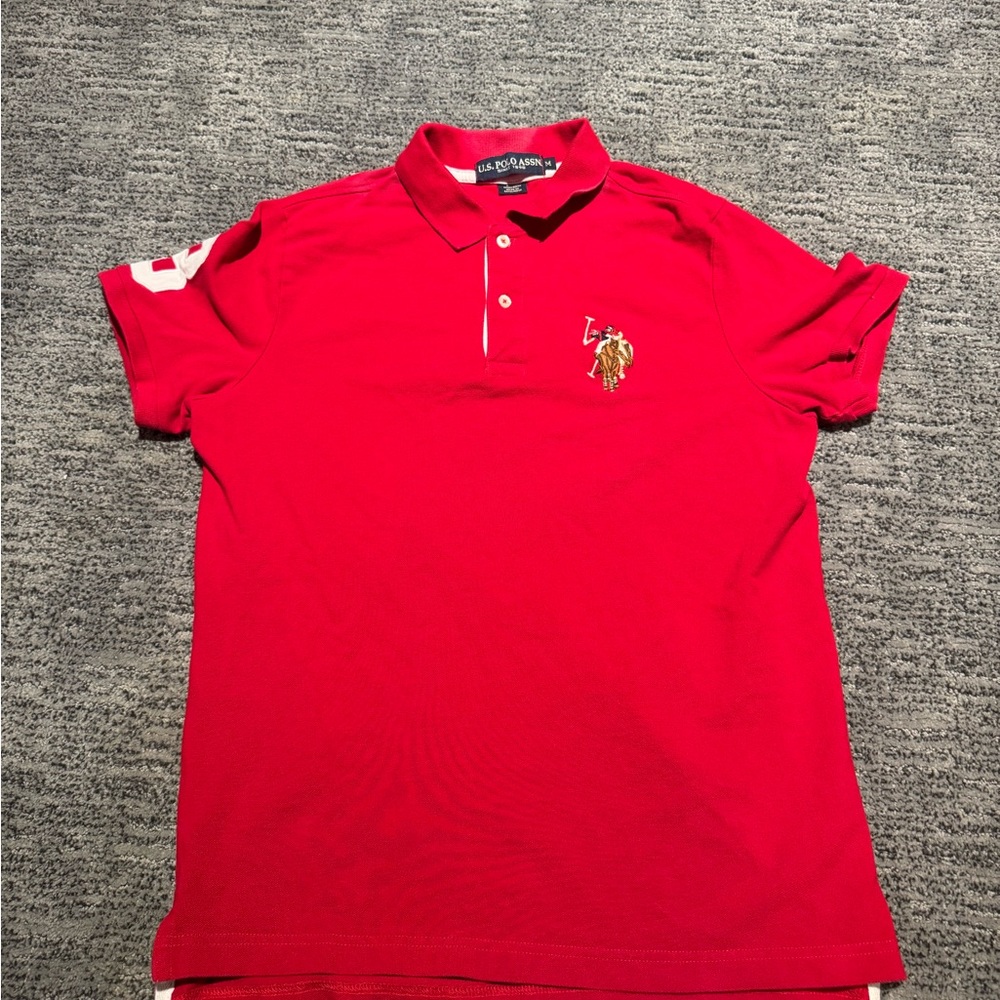 U.S. Polo Assn. Men's Vibrant Red Polo Shirt